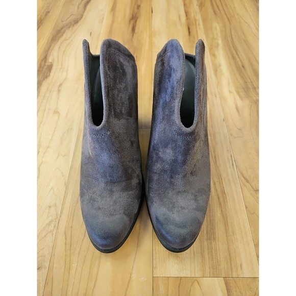 Cato Shoes - Cato Gray Suede Slip-on Mule Booties Sz 9M